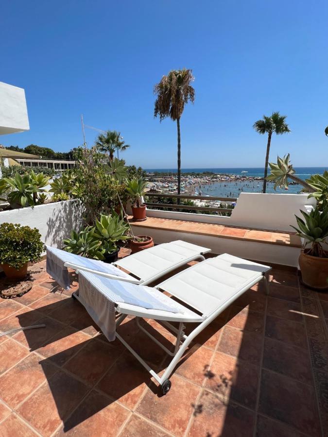 Playa Cristo Amazing Beach Terrace Appartment Estepona Eksteriør billede